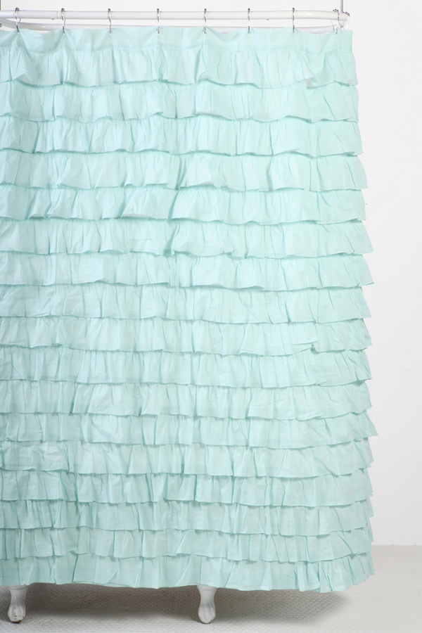 Waterfall Ruffle Shower Curtain Urban Outfitters