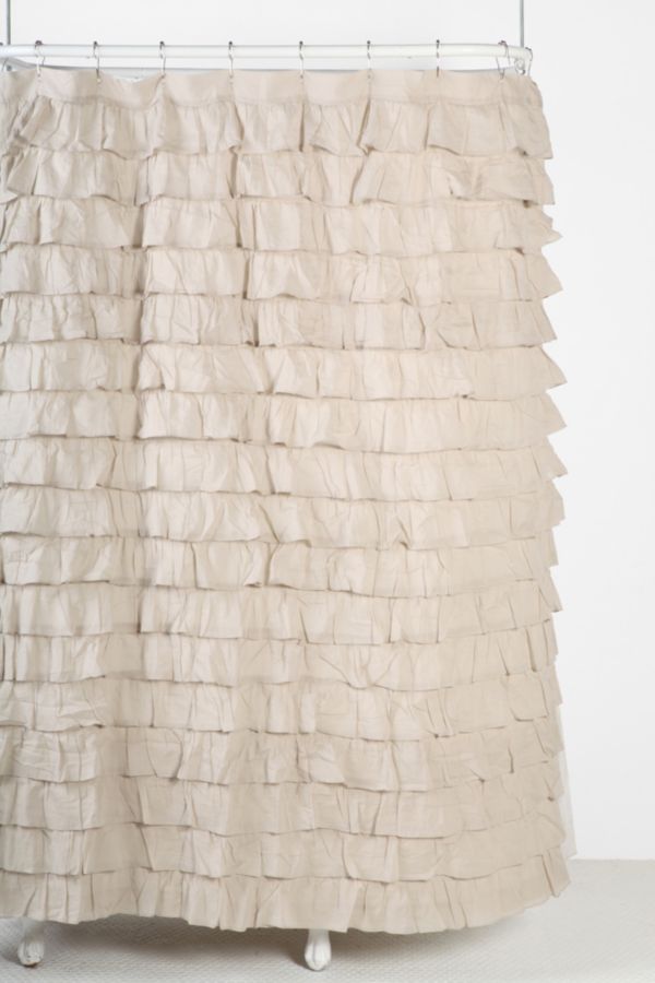 Waterfall Ruffle Shower Curtain Urban Outfitters