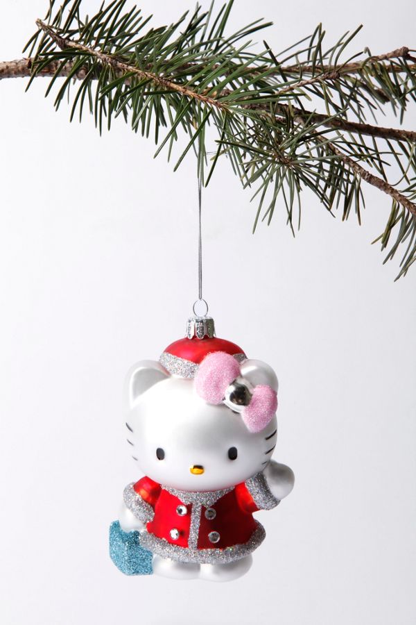Hello Kitty Blown Glass Ornament Urban Outfitters