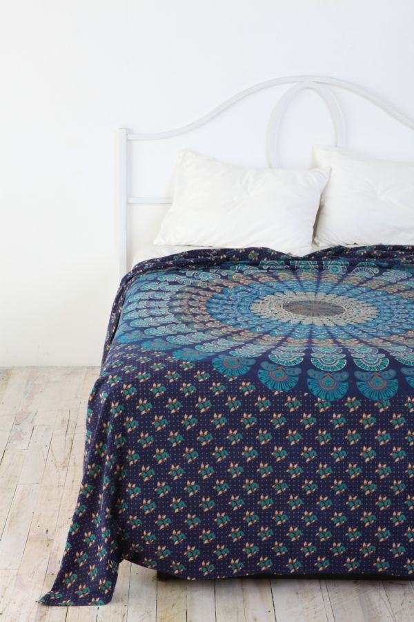 Peacock Medallion Tapestry Urban Outfitters