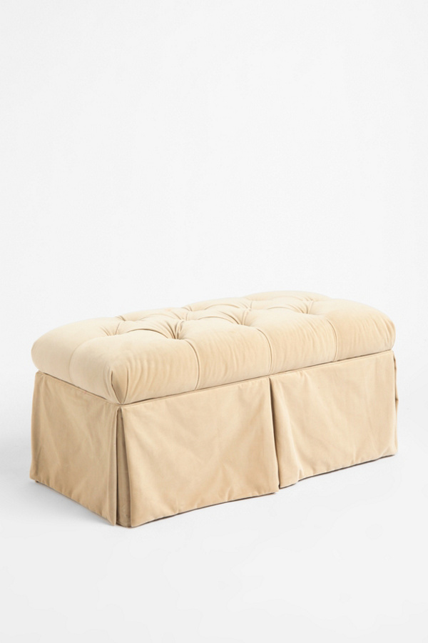 Tufted Storage Bench Velvet Urban Outfitters
