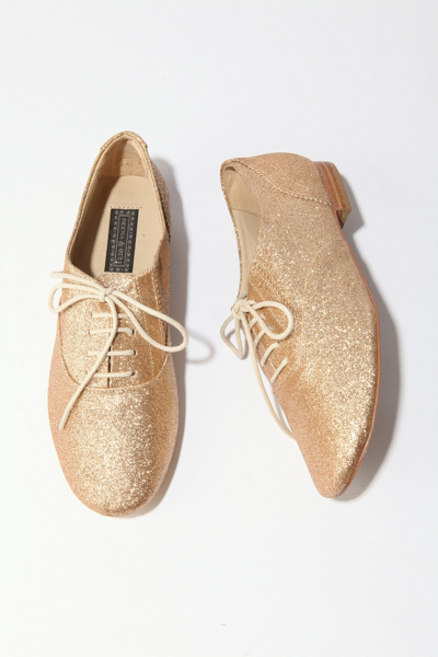 glitter oxford shoes