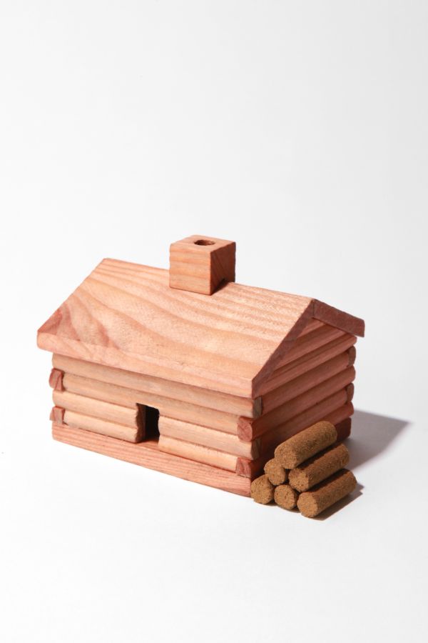 Log Cabin Incense Burner With Balsam Fir Incense Urban Outfitters