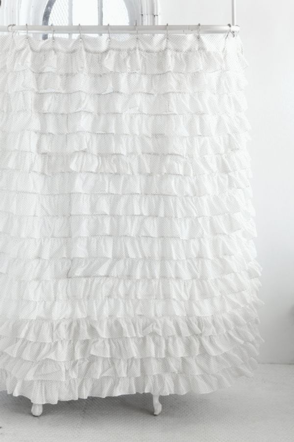 Polka Dot Ruffle Shower Curtain Urban Outfitters