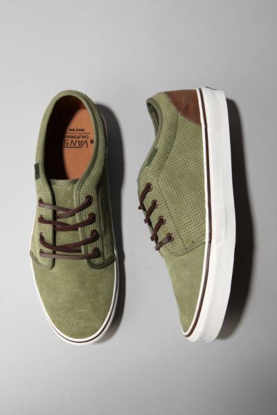 perforated suede vans