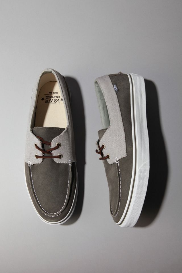 vans zapato del barco leather