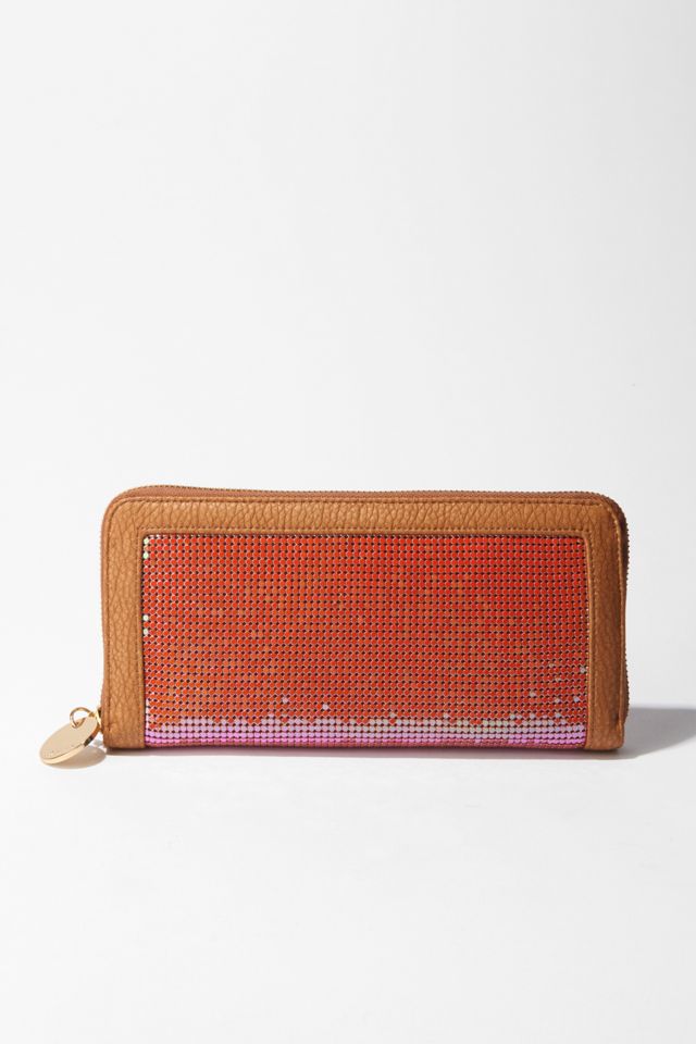 Deux Lux Mesh ZipAround Clutch Wallet Urban Outfitters