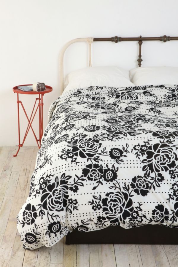 Stamped Rose Batik Duvet Cover Urban Outfitters