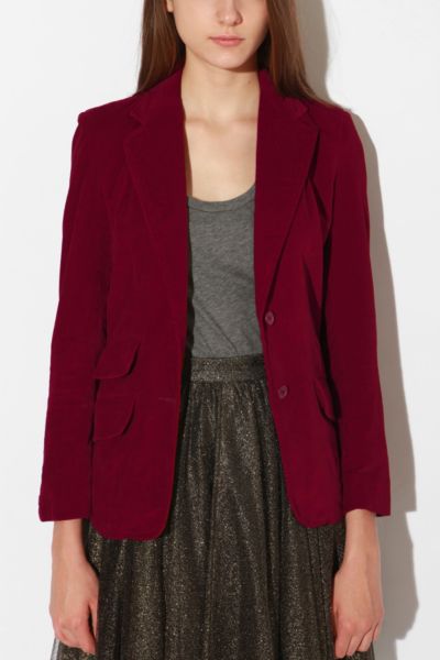 vintage velvet blazer