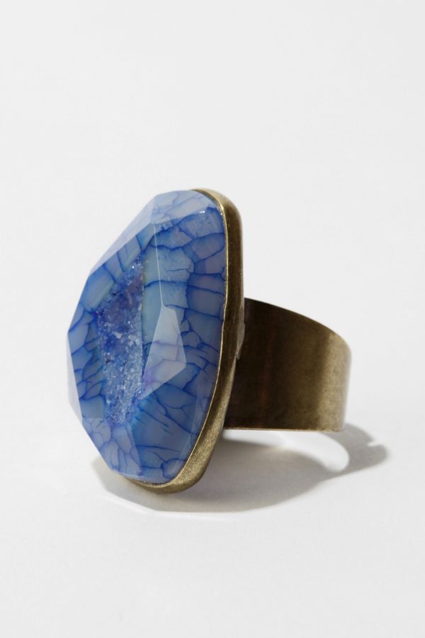 Druzy Rock Ring Urban Outfitters