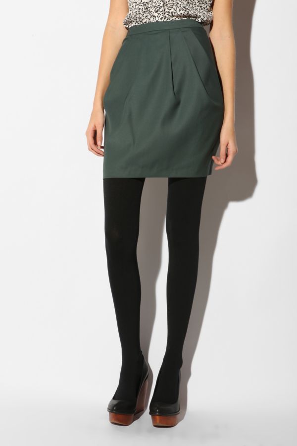 Silence Noise Drape Front Tulip Skirt Urban Outfitters