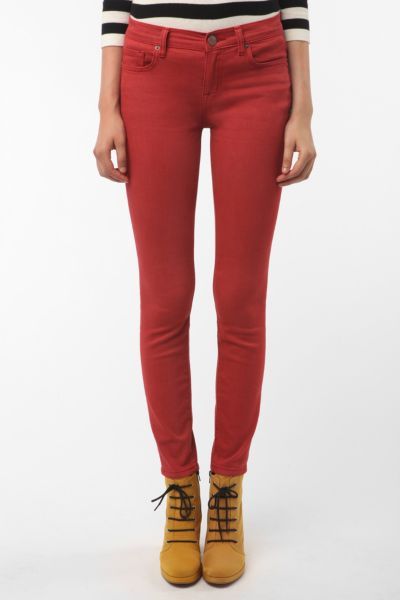 BDG Ankle Cigarette Mid-Rise Jean - Red | Urban Outfitters
