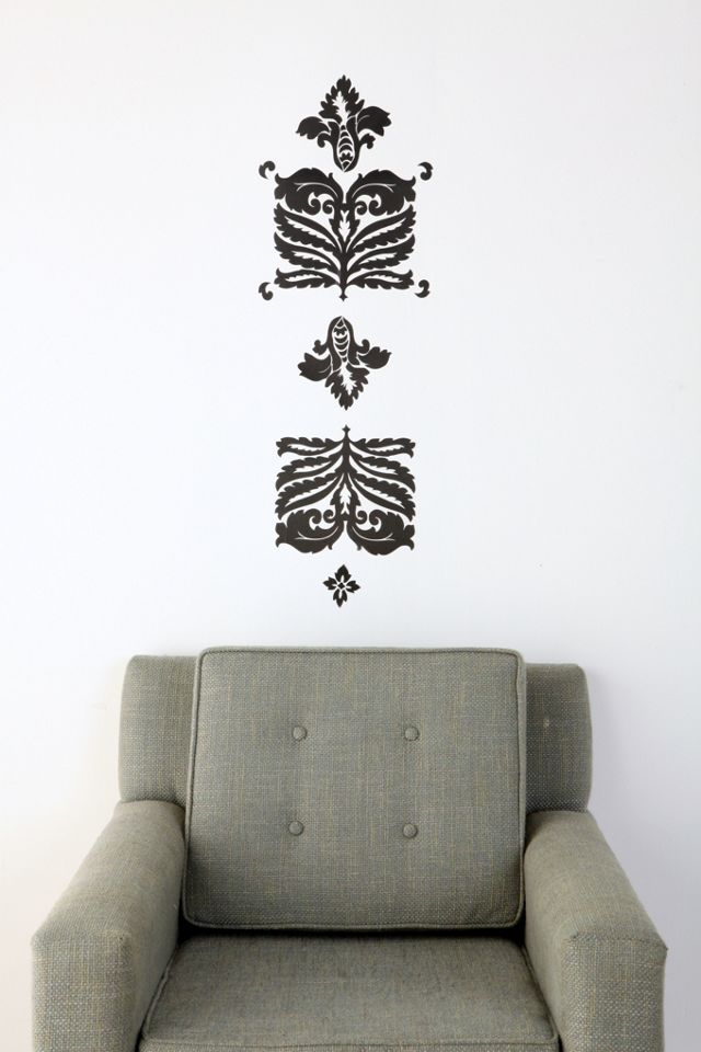 Damask Wall Decal Urban Outfitters