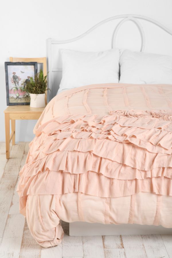 Rosette Ruffle Duvet Cover Urban Outfitters