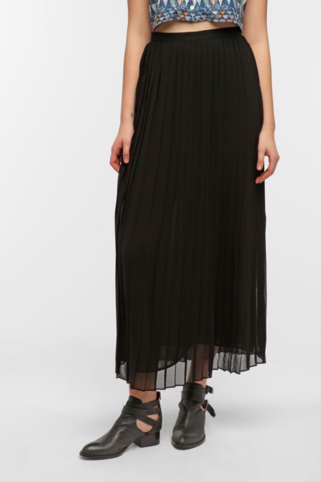 Sparkle & Fade Pleated Chiffon Maxi Skirt | Urban Outfitters