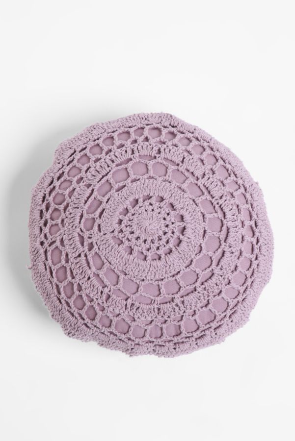 Crochet Round Pillow Urban Outfitters
