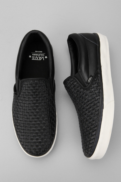woven slip on vans