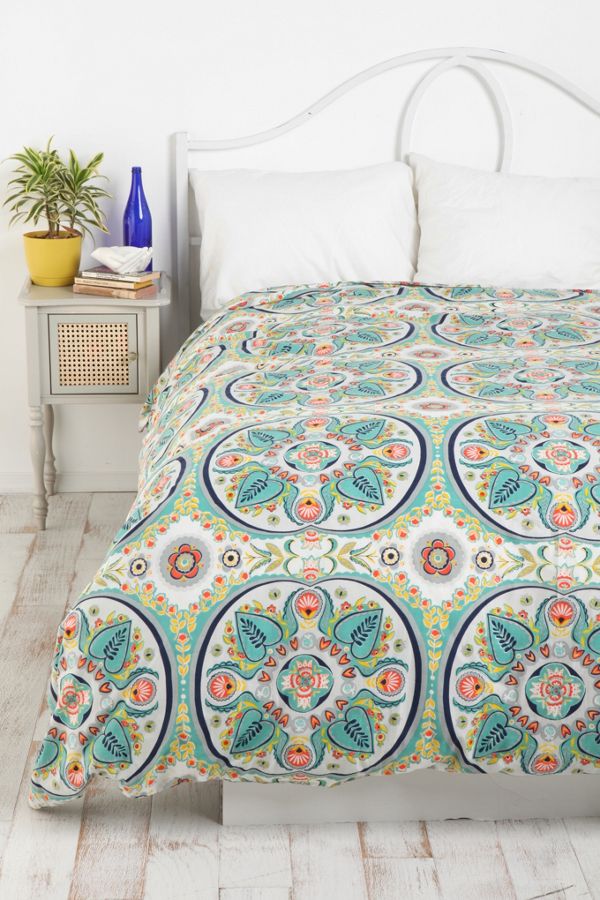 Painted Medallion Duvet Cover Urban Outfitters