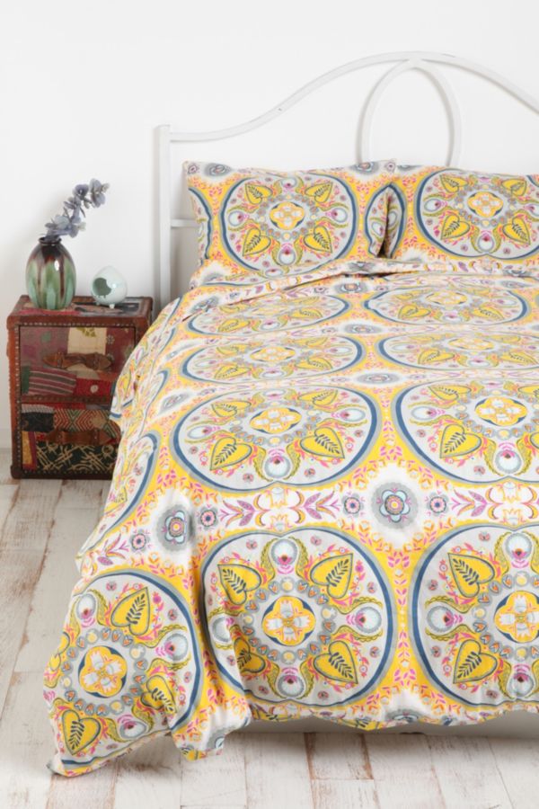 Painted Medallion Duvet Cover Urban Outfitters