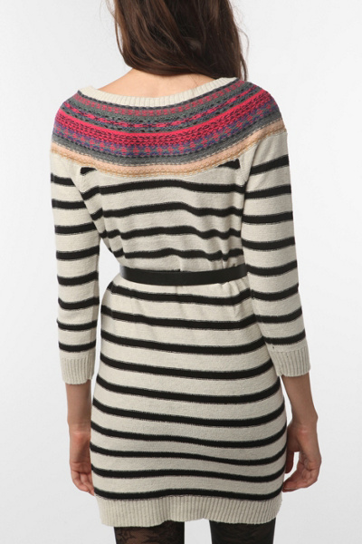 fair isle sweater dress