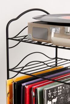 Slide View: 5: Vinyl Record Storage Shelf