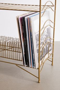 Slide View: 6: Vinyl Record Storage Shelf