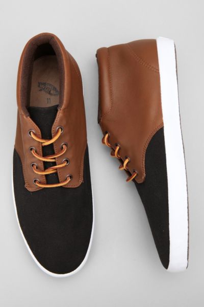 brown leather slip on vans