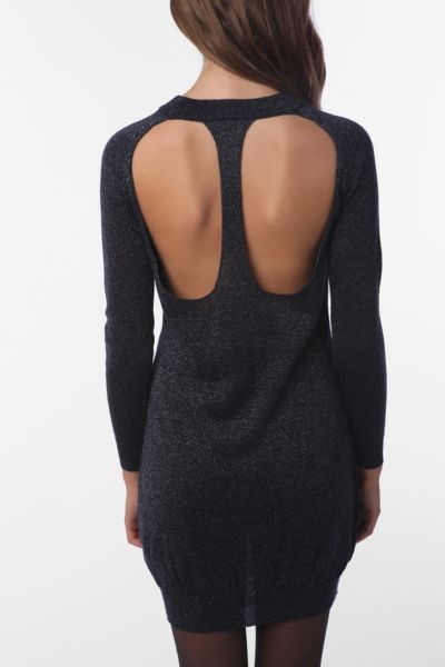 open back sweater dress