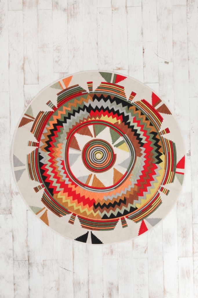 60" Round Sierra Medallion Rug Urban Outfitters