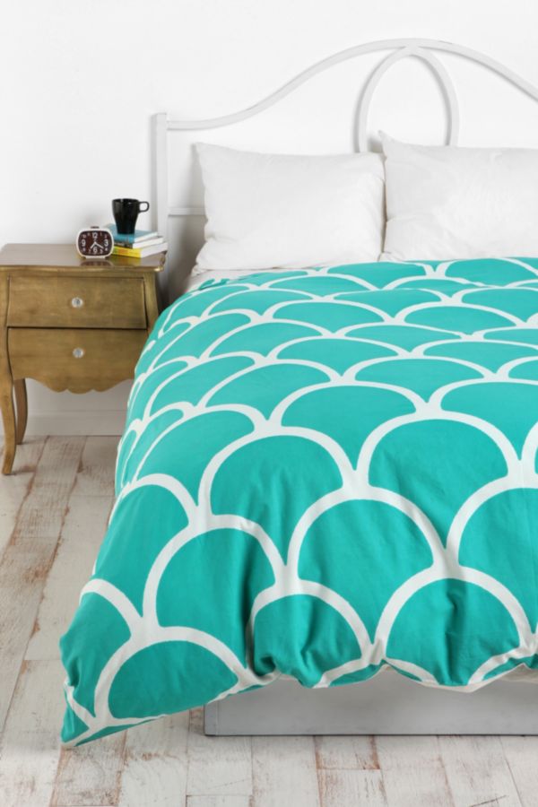 Stamped Scallop Duvet Cover Urban Outfitters