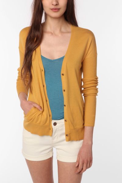 urban outfitters yellow cardigan