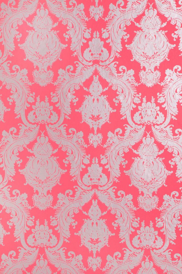 Damsel Removable Wallpaper Coral Urban Outfitters