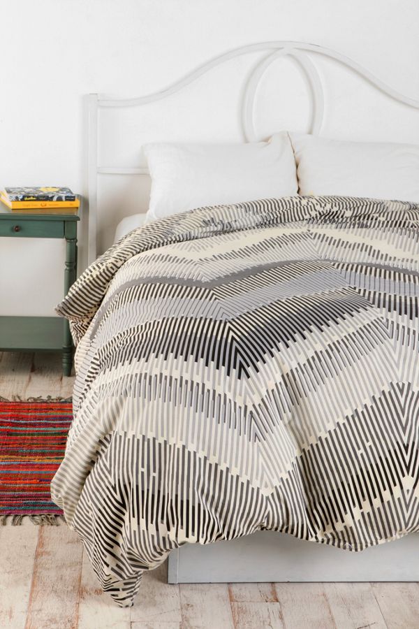 Magical Thinking Linear Chevron Duvet Cover Urban Outfitters
