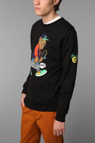 stussy bear sweatshirt