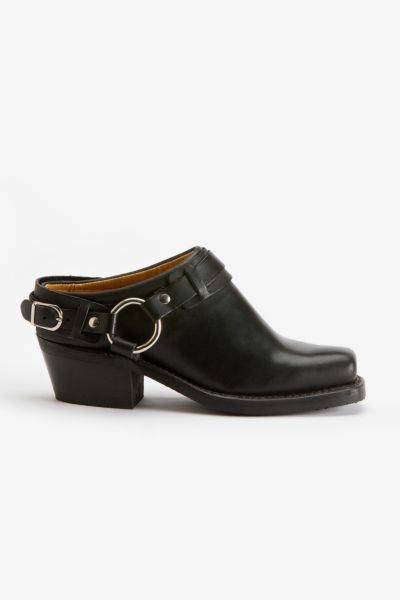 frye belted harness mule