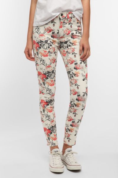 bdg floral jeans