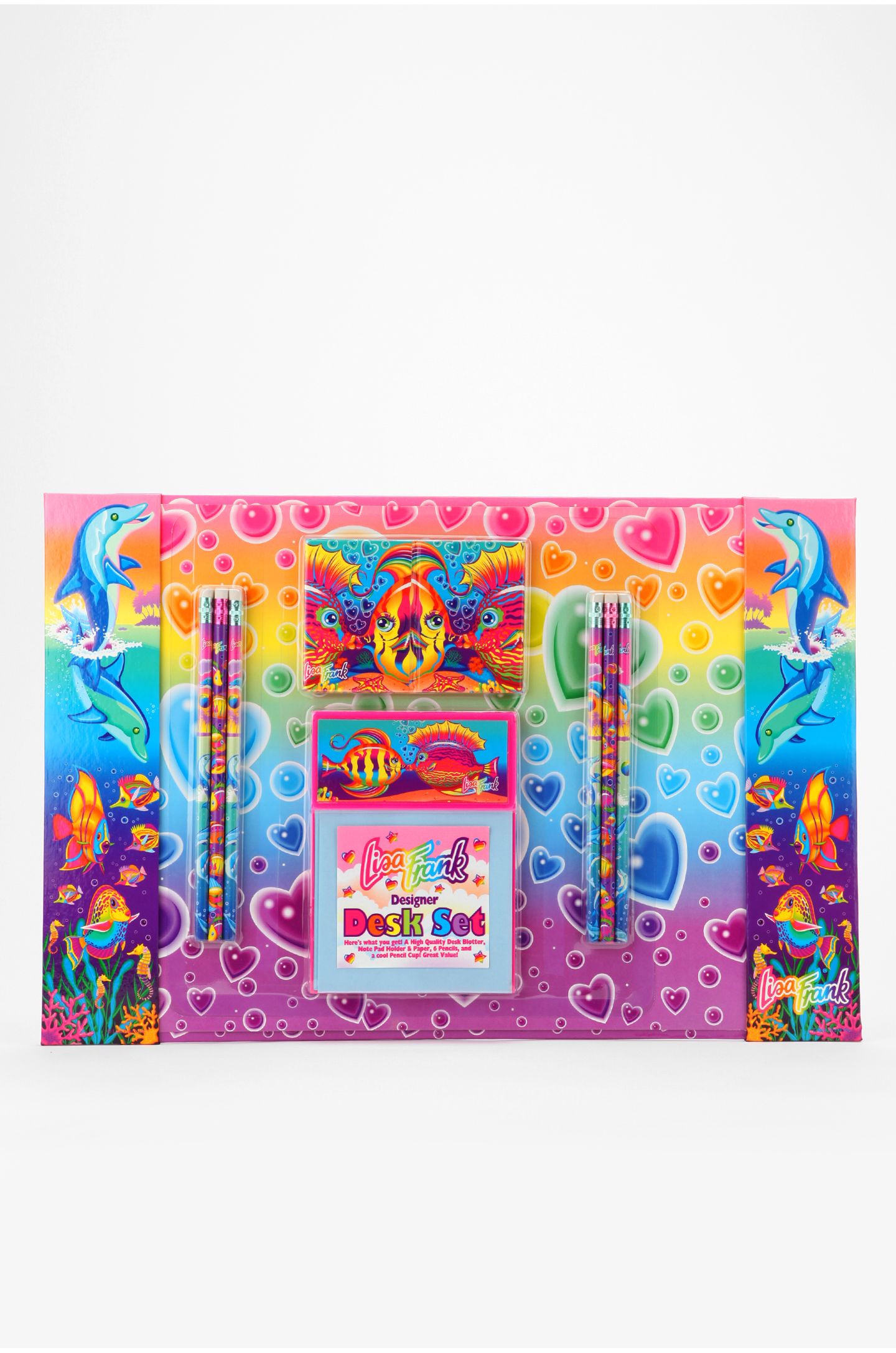 Lisa Frank Limited Edition Vintage Under The Sea Designer Desk Set