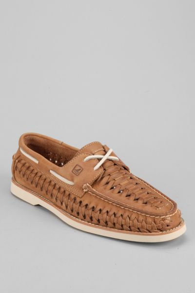 sperry woven boat shoes