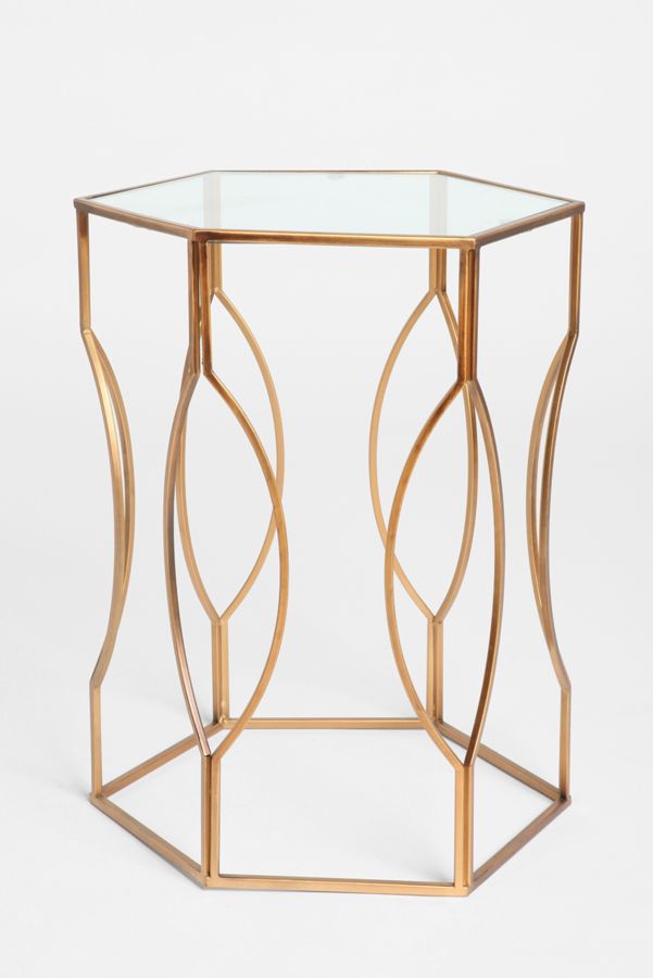 Hexagon Side Table Urban Outfitters