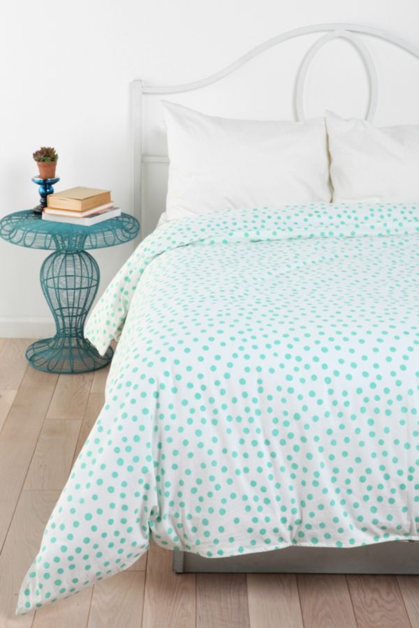 Plum Bow Polka Dot Duvet Cover Urban Outfitters