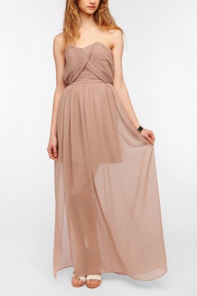 strapless maxi dress canada