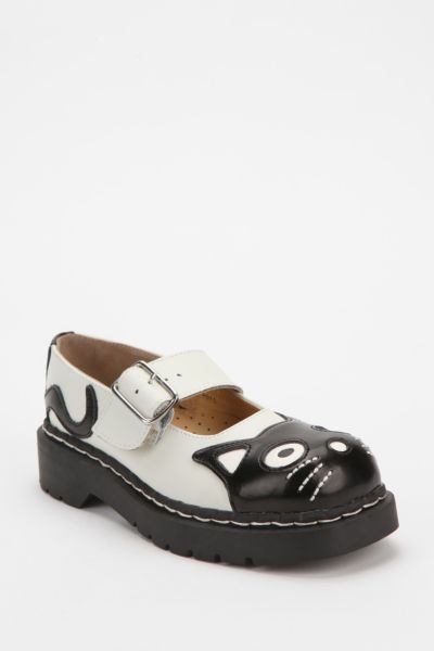 cat face mary janes