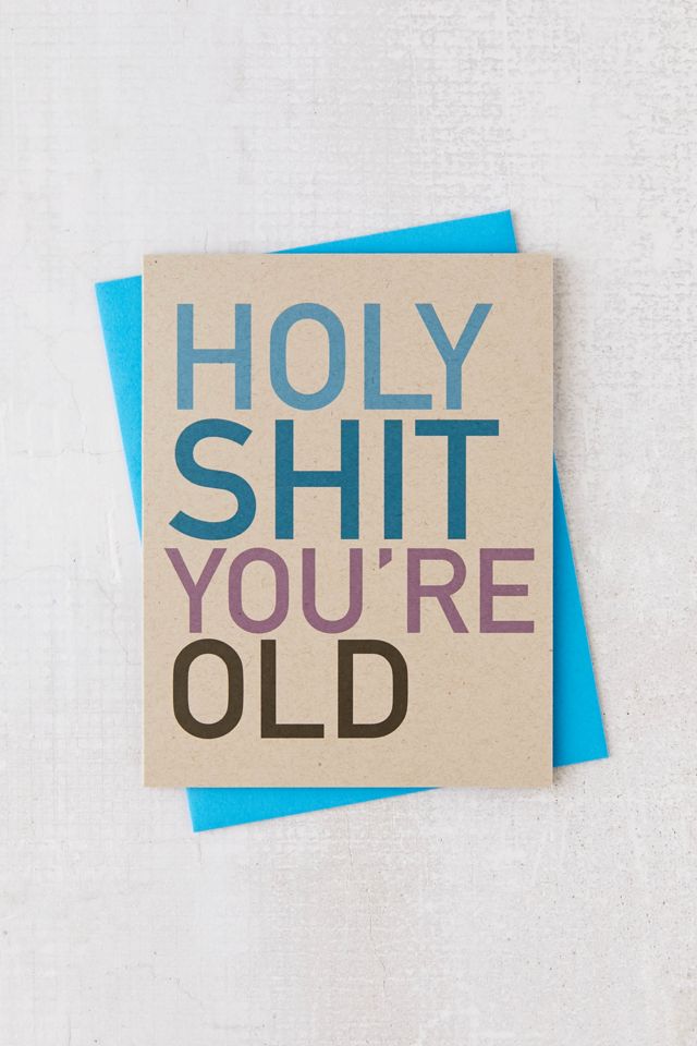 You're Old Birthday Card Urban Outfitters