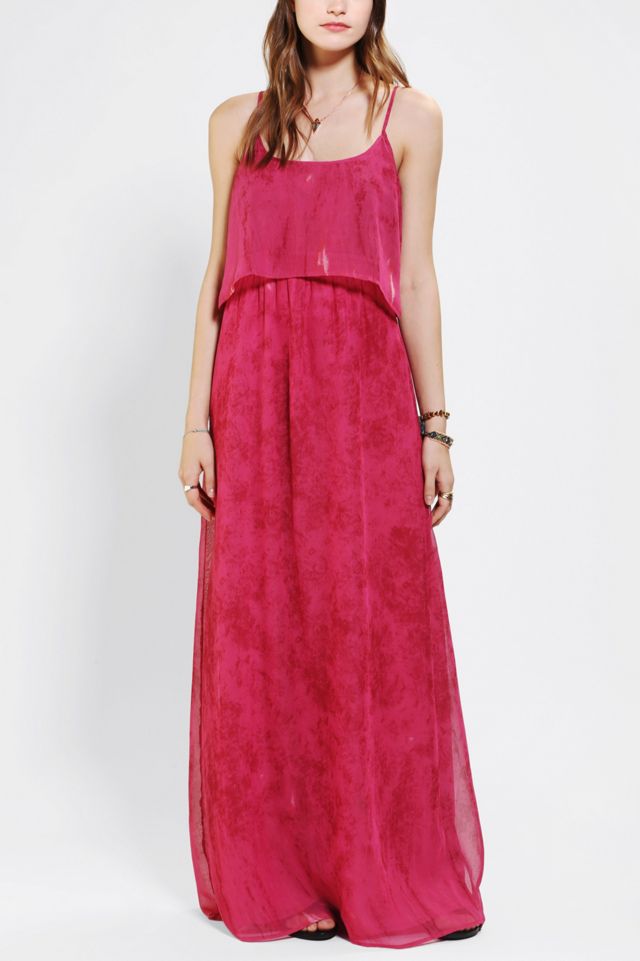 Staring At Stars Chiffon OpenBack Maxi Dress Urban Outfitters