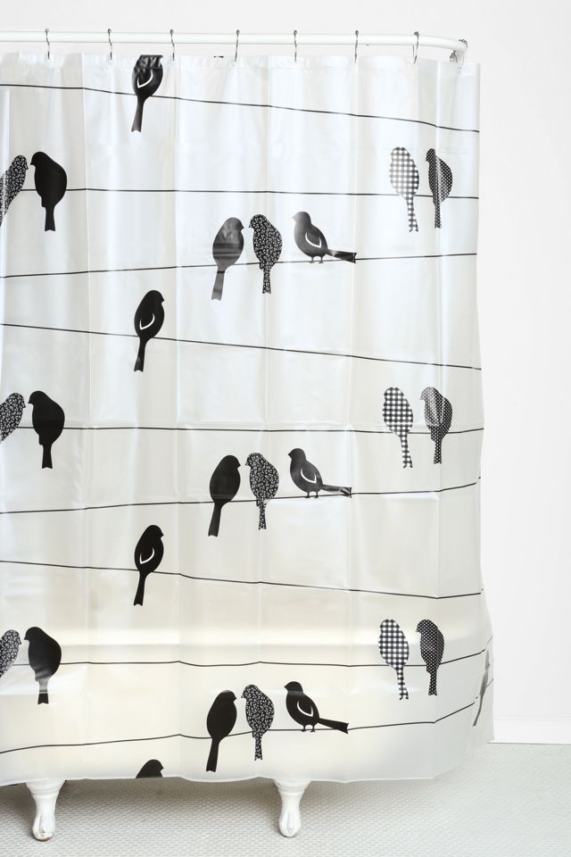 Birds On A Wire Shower Curtain Urban, Birds On A Wire Shower Curtain