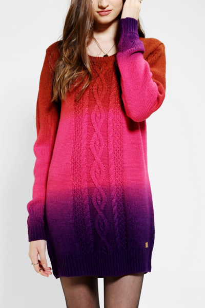 ombre sweater dress