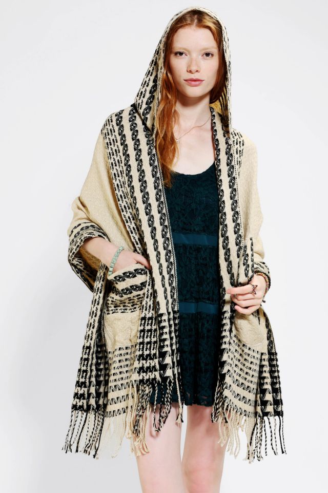 Staring At Stars Hooded Ruana Scarf | Urban Outfitters
