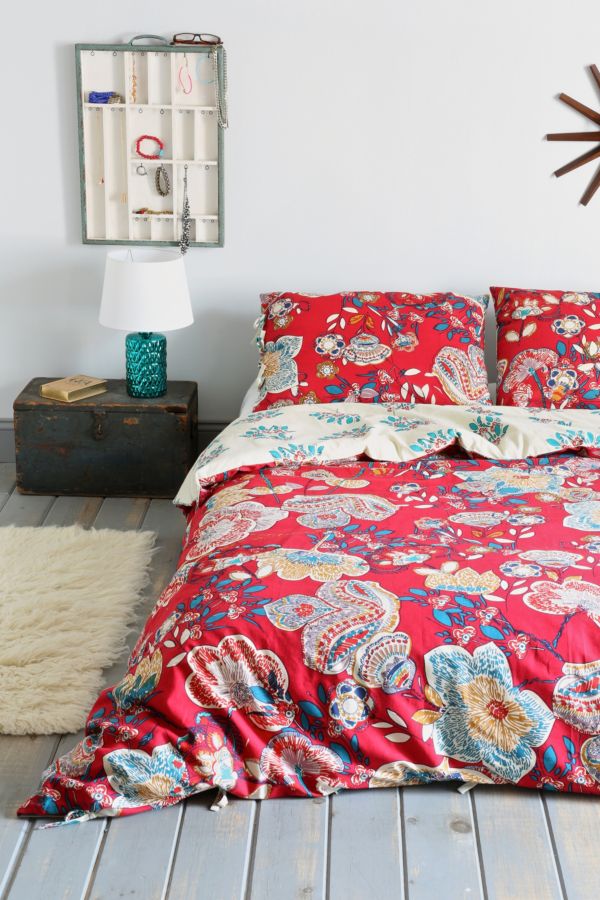 Magical Thinking Ruby Garden Duvet Cover Urban Outfitters