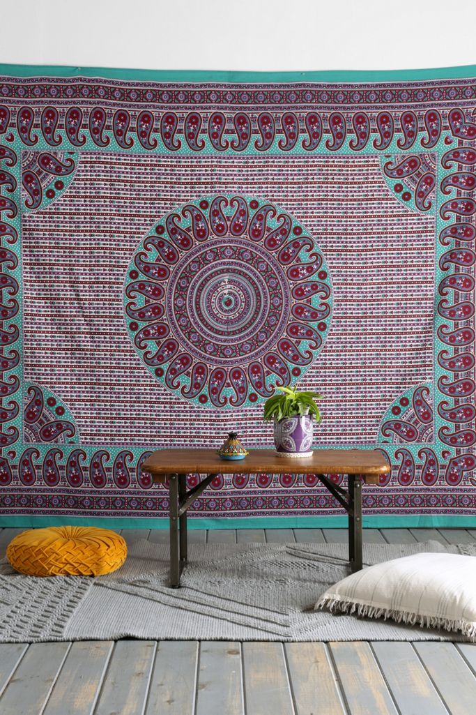 Magical Thinking Turq Medallion Tapestry Urban Outfitters