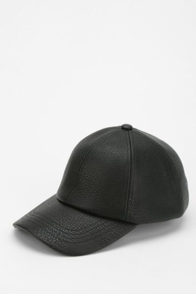 vegan leather cap